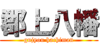 郡上八幡 (gujyou hachiman)