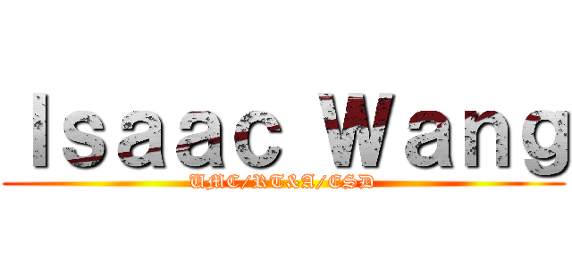 Ｉｓａａｃ Ｗａｎｇ (UMC/RT&A/ESD)