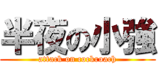 半夜の小強 (attack on cockroach)