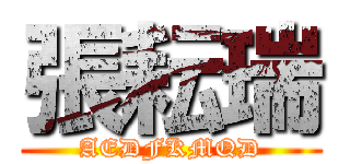 張耘瑞 (AEDFKMQD)