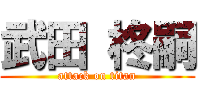 武田 柊嗣 (attack on titan)