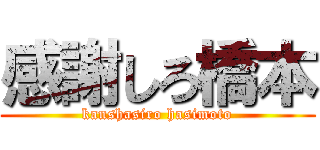 感謝しろ橋本 (kanshasiro hasimoto)