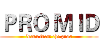 ＰＲＯ ＭＩＤ (learn from the pros)