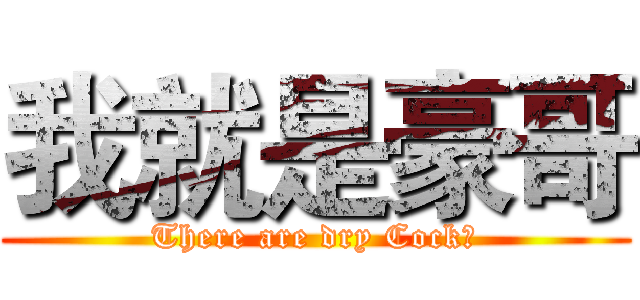 我就是豪哥 (There are dry Cock?)