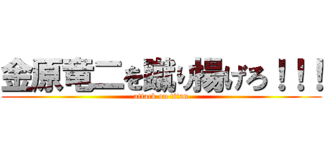 金原竜二を蹴り揚げろ！！！ (attack on titan)