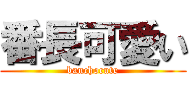 番長可愛い (banchocute)