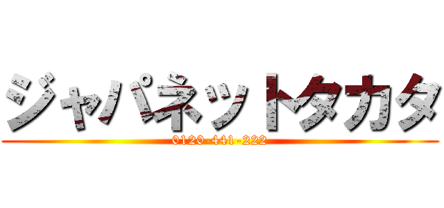 ジャパネットタカタ (0120-441-222)