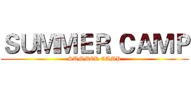 ＳＵＭＭＥＲ ＣＡＭＰ (SUMMER CAMP)