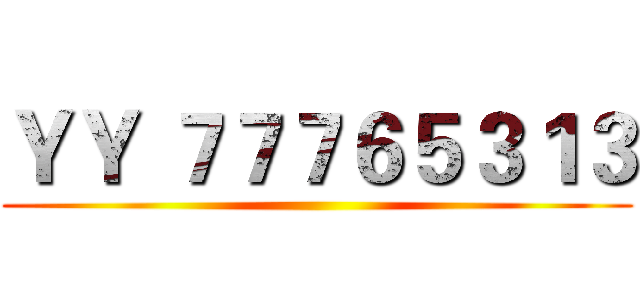 ＹＹ ７７７６５３１３ ()