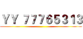 ＹＹ ７７７６５３１３ ()