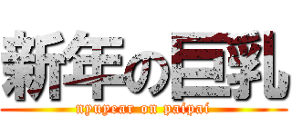 新年の巨乳 (nyuyear on paipai)