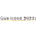 Ｑｕａｌｃｏｓａ ｐｕｚｚａ (Non era una scoreggia)