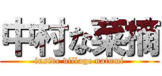 中村な菜摘 (inside village natumi)