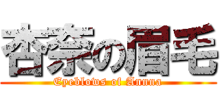 杏奈の眉毛 (Eyeblows of Annna)