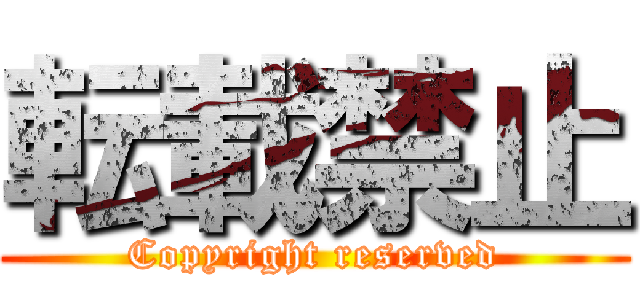 転載禁止 (Copyright reserved)