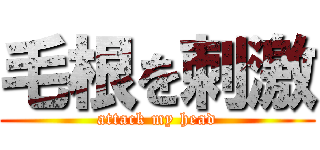 毛根を刺激 (attack my head)