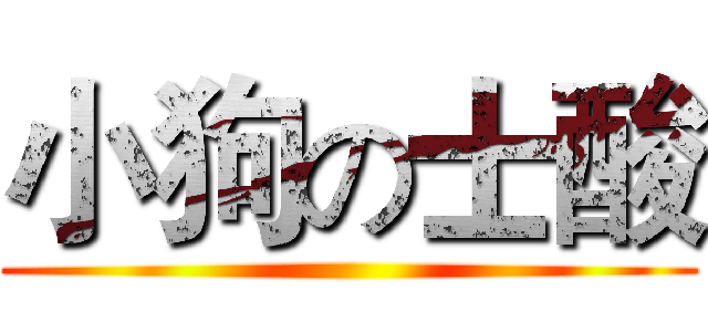 小狗の士酸 ()