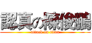 認真の陳俊鵬 (attack on titan)