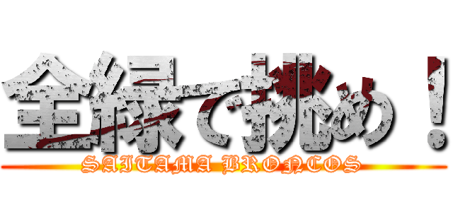 全緑で挑め！ (SAITAMA BRONCOS)