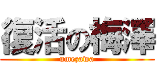 復活の梅澤 (umezawa)