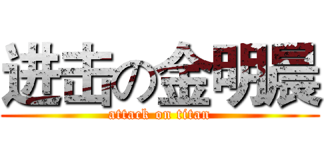进击の金明晨 (attack on titan)