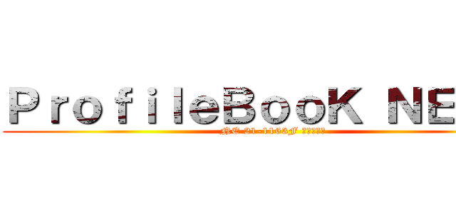 ＰｒｏｆｉｌｅＢｏｏＫ ＮＥ ２１ (NE 21-1163F 進藤　大耀)