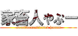 家畜人やぷー ( semi‐domesticated human)
