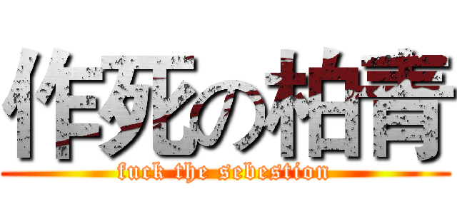 作死の柏青 (fuck the sebestion)
