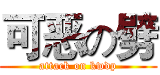 可恶の劈 (attack on kwdp)