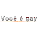 Ｖｏｃê é ｇａｙ (Vai se fuder)