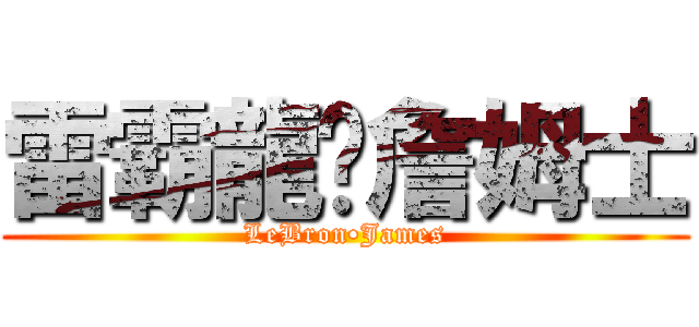 雷霸龍•詹姆士 (LeBron•James)