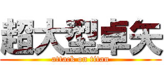 超大型卓矢 (attack on titan)