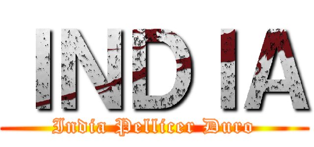ＩＮＤＩＡ (India Pellicer Duro)