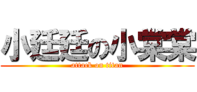 小廷廷の小棠棠 (attack on titan)