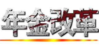 年金改革 ()