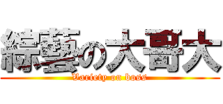 綜藝の大哥大 (Variety on boss)