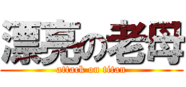 漂亮の老母 (attack on titan)