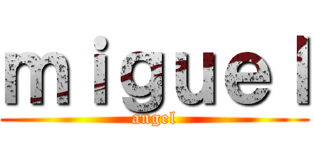 ｍｉｇｕｅｌ (angel)