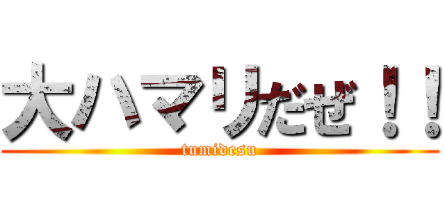 大ハマリだぜ！！ (tumidesu)