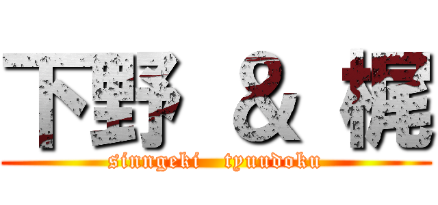 下野 ＆ 梶 (sinngeki   tyuudoku)