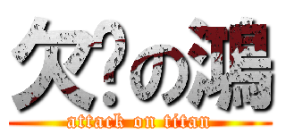 欠揍の鴻 (attack on titan)