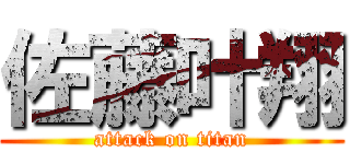 佐藤叶翔 (attack on titan)