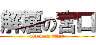 解雇の宮口 (atack on titan)