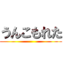 うんこもれた ()