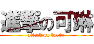 進撃の可琳 (attack on karin)