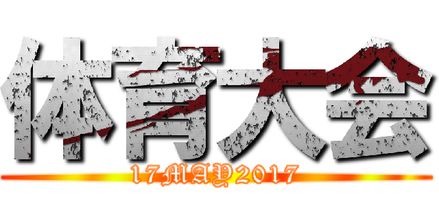 体育大会 (17MAY2017)