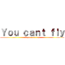 Ｙｏｕ ｃａｎｔ ｆｌｙ (If you never try)