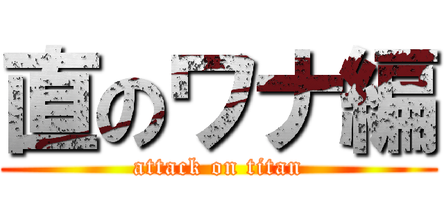 直のワナ編 (attack on titan)