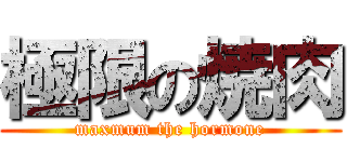 極限の焼肉 (maxmum the hormone)