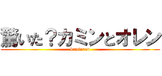 驚いた？カミンとオレン (kamioren)